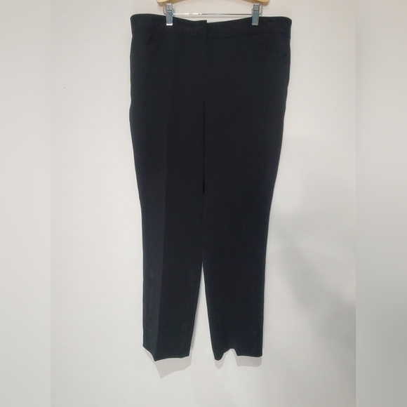 RIANI designer Black Wide fit Pressed Pleat trousers size 12 - Picture 2 of 11